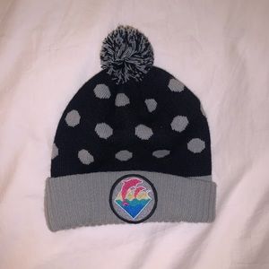 Pink Dolphin Black and Grey beanie